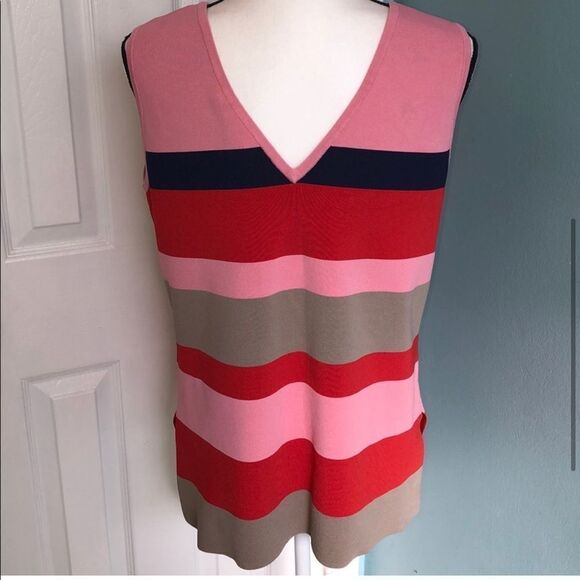 Ted Baker V-Neck Striped Tank Top - Picture 8 of 8
